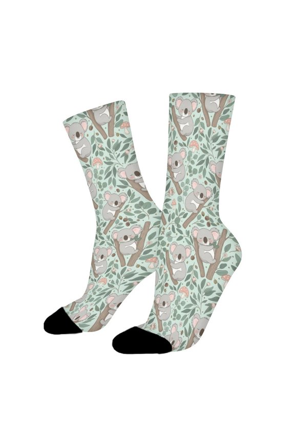 Beautiful Koala Funny Novelty Crew Socks for Women Men Sports