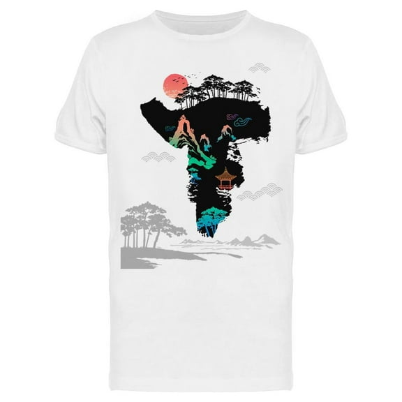 Beautiful Korea Mountains T-Shirt Men -Image by Shutterstock, Male Large