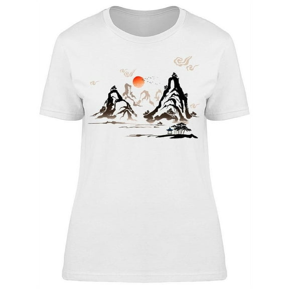 Beautiful Korea View T-Shirt Women -Image by Shutterstock, Female Large