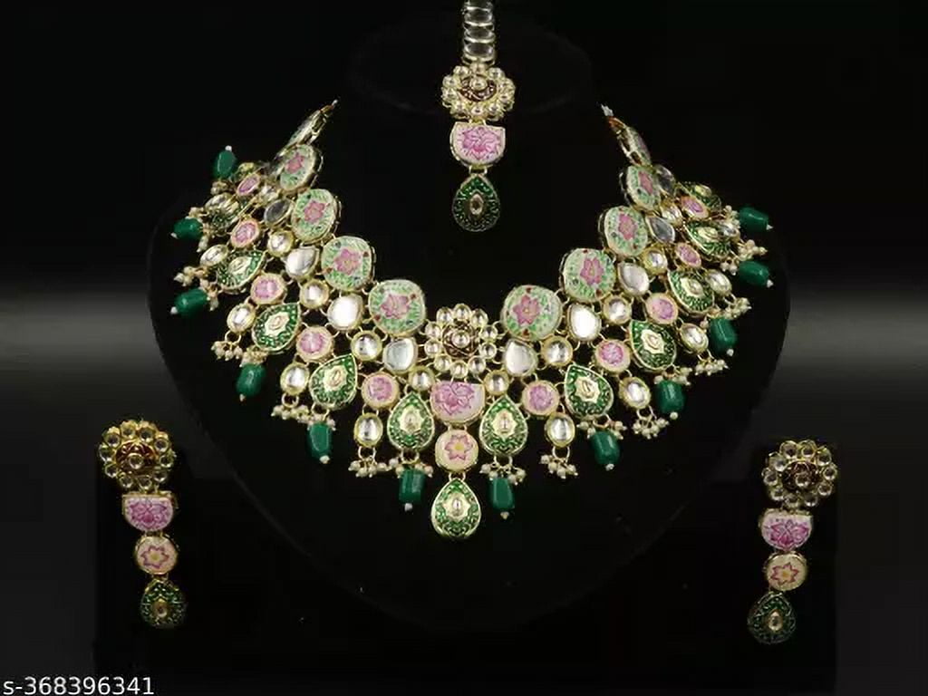 Beautiful Kundan Antiquk Necklace Set Jewelry /Indian Women Jewellery ...