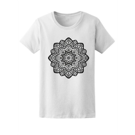 Beautiful Lace Ornament T-Shirt Women -Image by Shutterstock, Female Medium