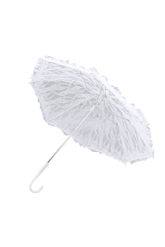 Beautiful Lace Umbrella for Parties Photo Shoots, Durable Steel Ribs Comfortable Grip