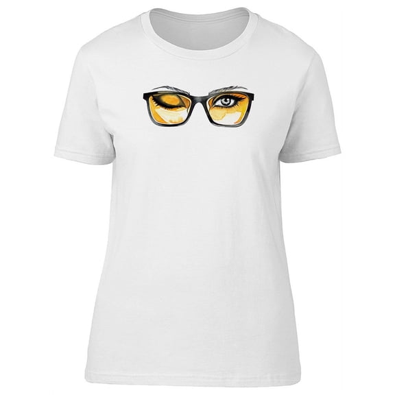 Beautiful Lady Eyes With Glasses Tee Women's -Image by Shutterstock