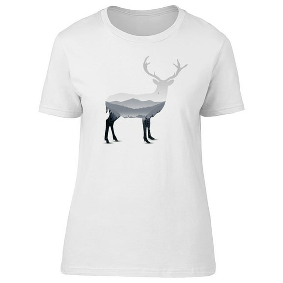 Beautiful Landscape And Deer T-Shirt Men -Image by Shutterstock, Male Large