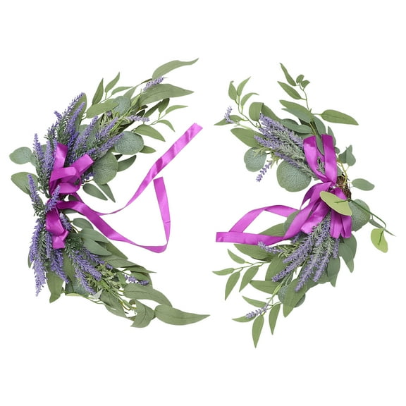 Lavender Flower Decoration Set 2 Pcs Wedding Floral Swags Silk Cloth Arch Ornament Home Party Decor