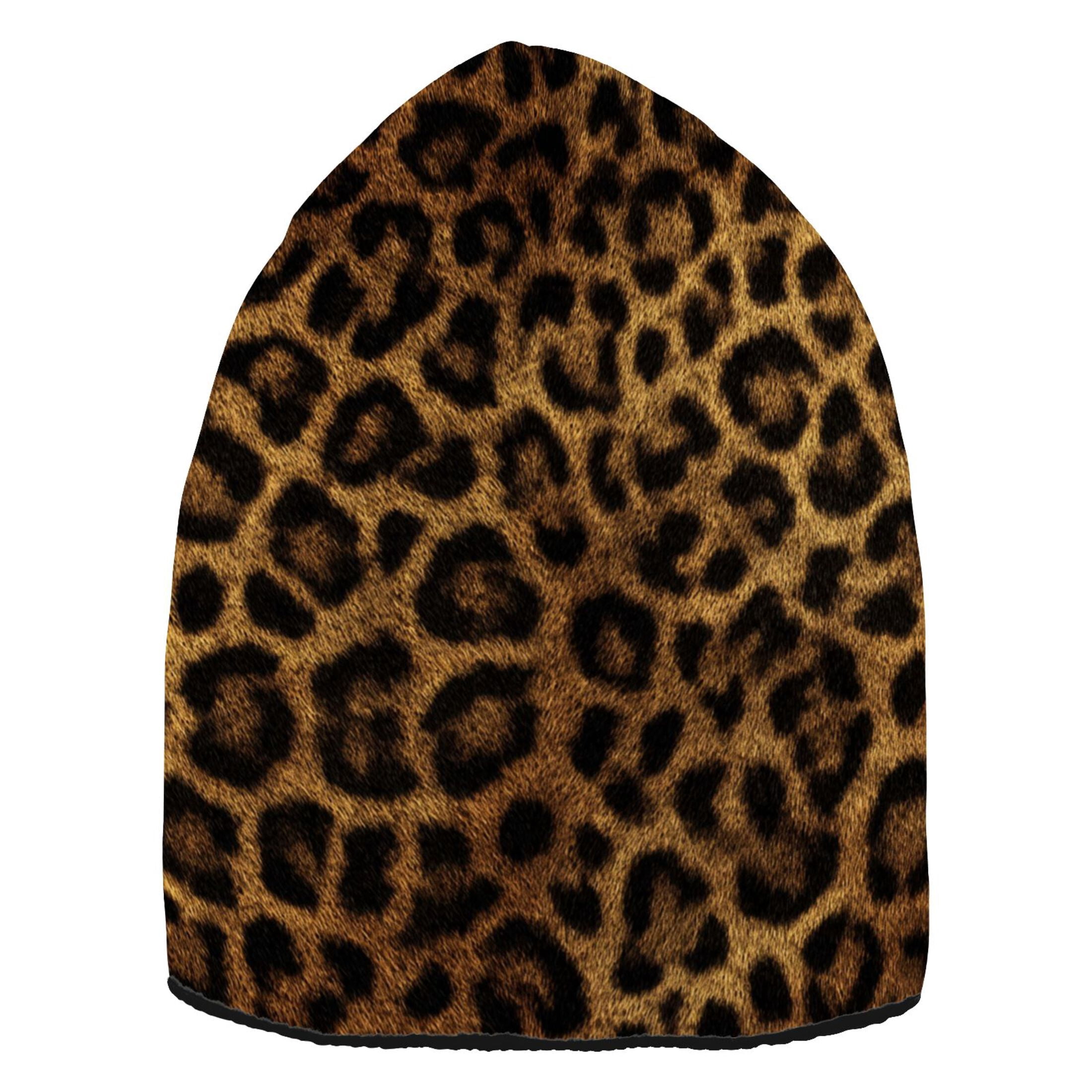 Vintage green cheetah print winter hat 47 Women main image 4
