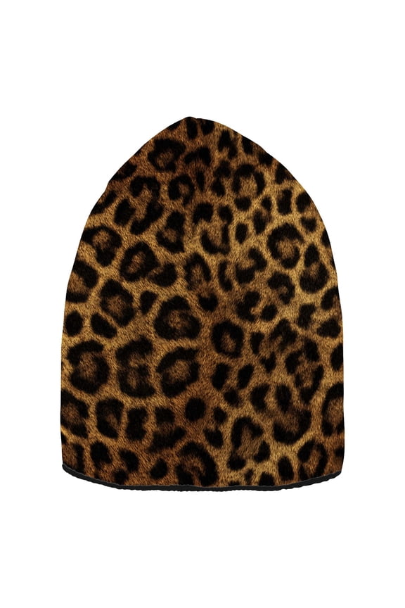 Beautiful Leopard Print Beanie Hat Unisex Warm Winter Hat Cap For Women Men Winter Running