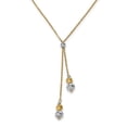 thumbnail image 1 of Beautiful Leslie's 14K Two-tone Polished w/1.5 in ext. Fancy Necklace, 1 of 2