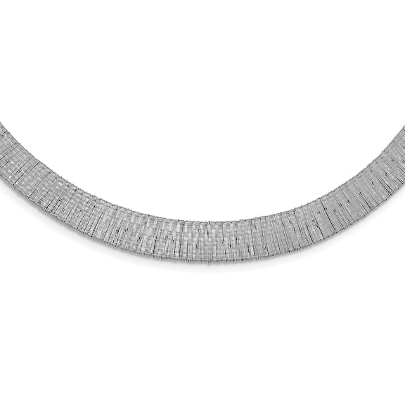 Beautiful Leslie's Sterling Silver Polished Mesh Necklace