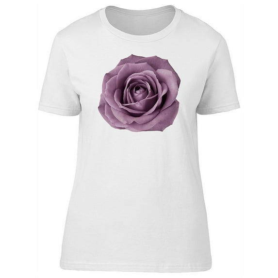 Beautiful Light Purple Rose T-Shirt Women -Image by Shutterstock, Female Large