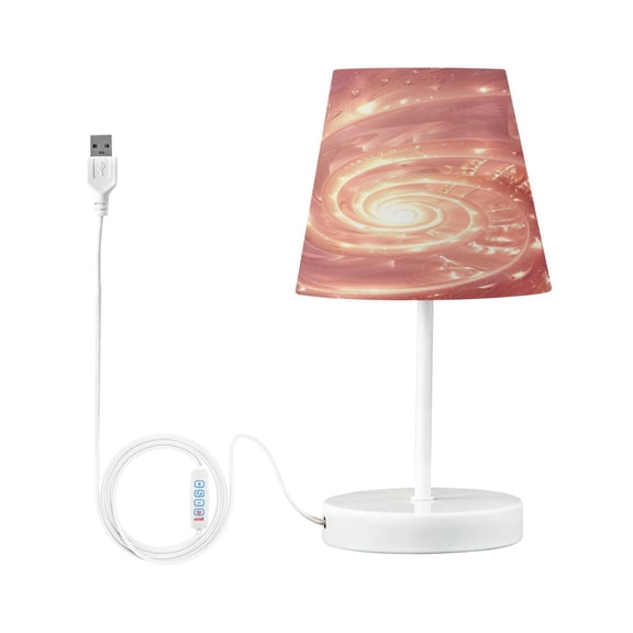 Beautiful Light Swirl Desk Lamp LED Table Nightstand Lamps with 3 Color Temperatures for Home Bedroom Living Room Decor 8x12