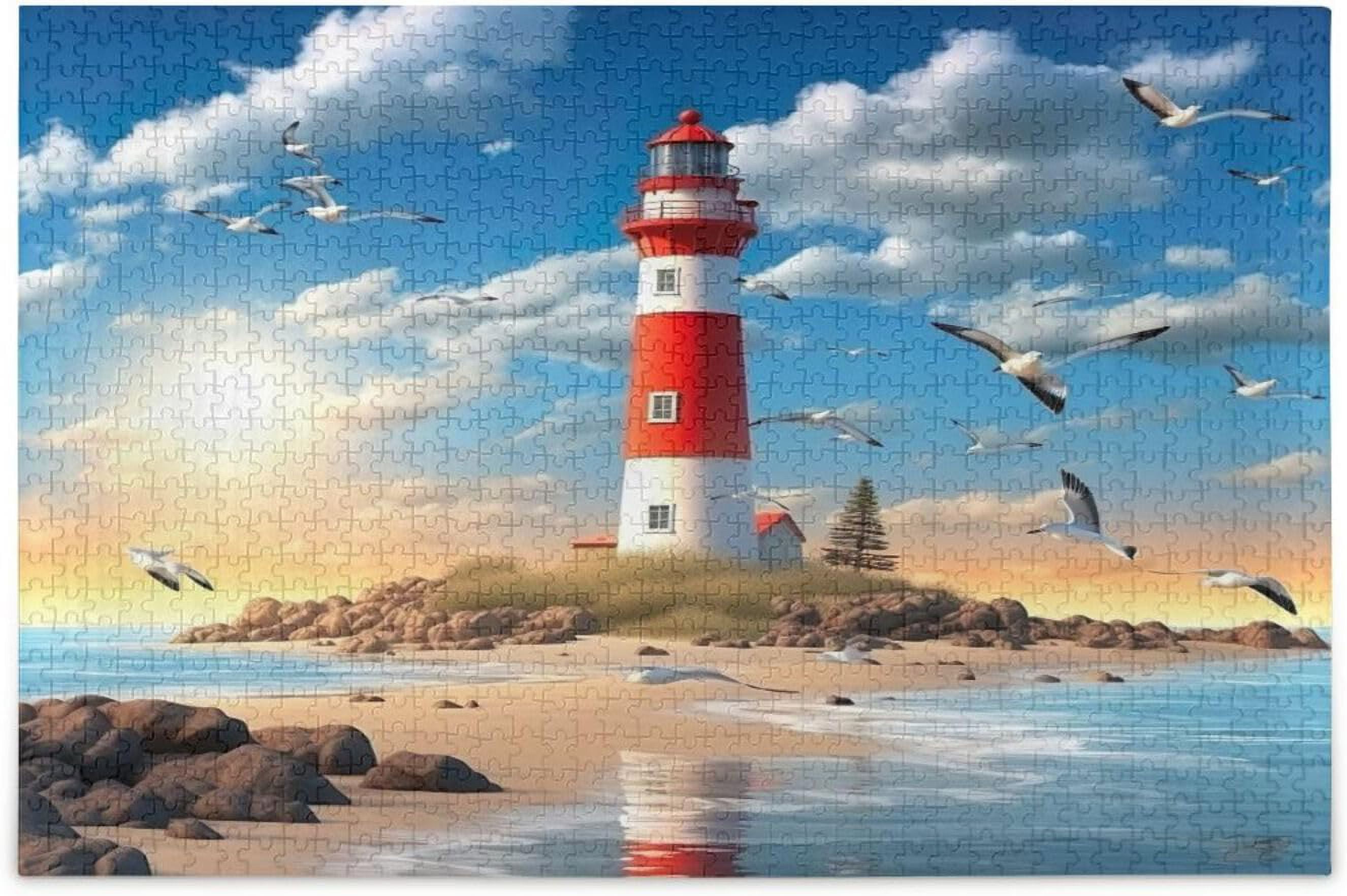 Beautiful Lighthouses and Birds Jigsaw Puzzles for Adults or Kids 1000 ...