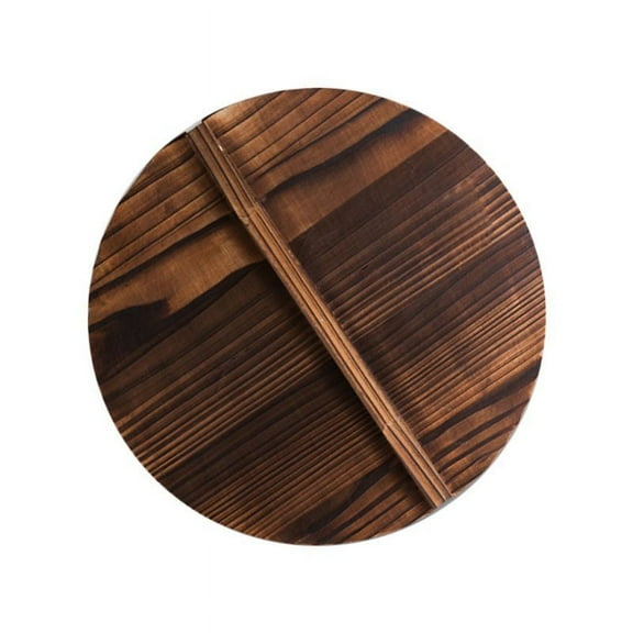 Beautiful Lightweight Natural Wooden Pot Cover Pan Lid With Large Handle Anti-Hot Anti-Spillover 10/11.8/14/15.7Inch
