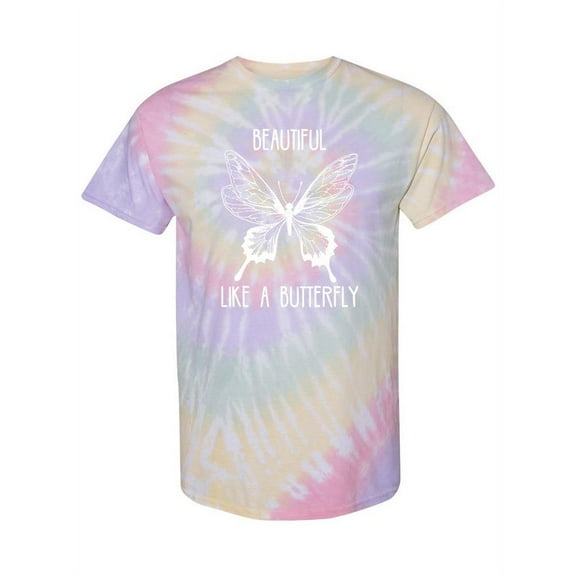 Beautiful Like A Butterfly Tie-Dye Spiral Men -Smartprints Designs, Male Large