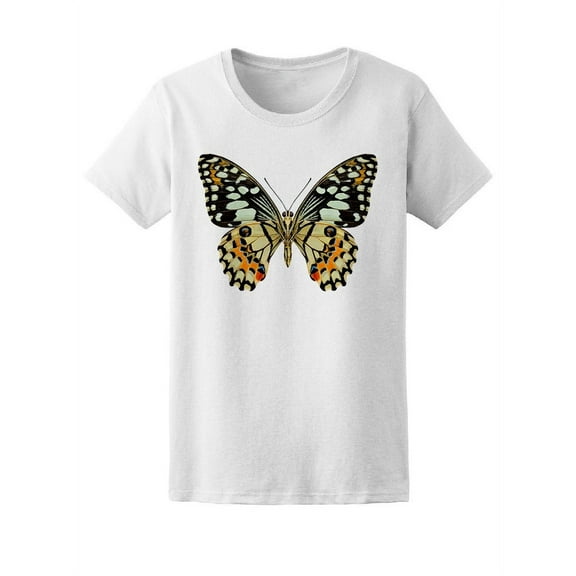 Beautiful Lime Butterfly T-Shirt Women -Image by Shutterstock, Female Small