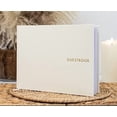 thumbnail image 1 of Beautiful Linen Wedding Guest Book for Your Wedding Reception - Simply Elegant Guestbook to Sign in and Add Polaroid Photos - The Perfect Baby Shower Guest Book and Addition to Your Big Day, 1 of 7