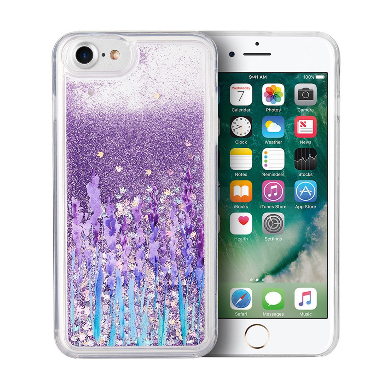 Beautiful Liquid Glitter Waterfall Cellphone Case for iPhone 8 Plus / 7 Plus