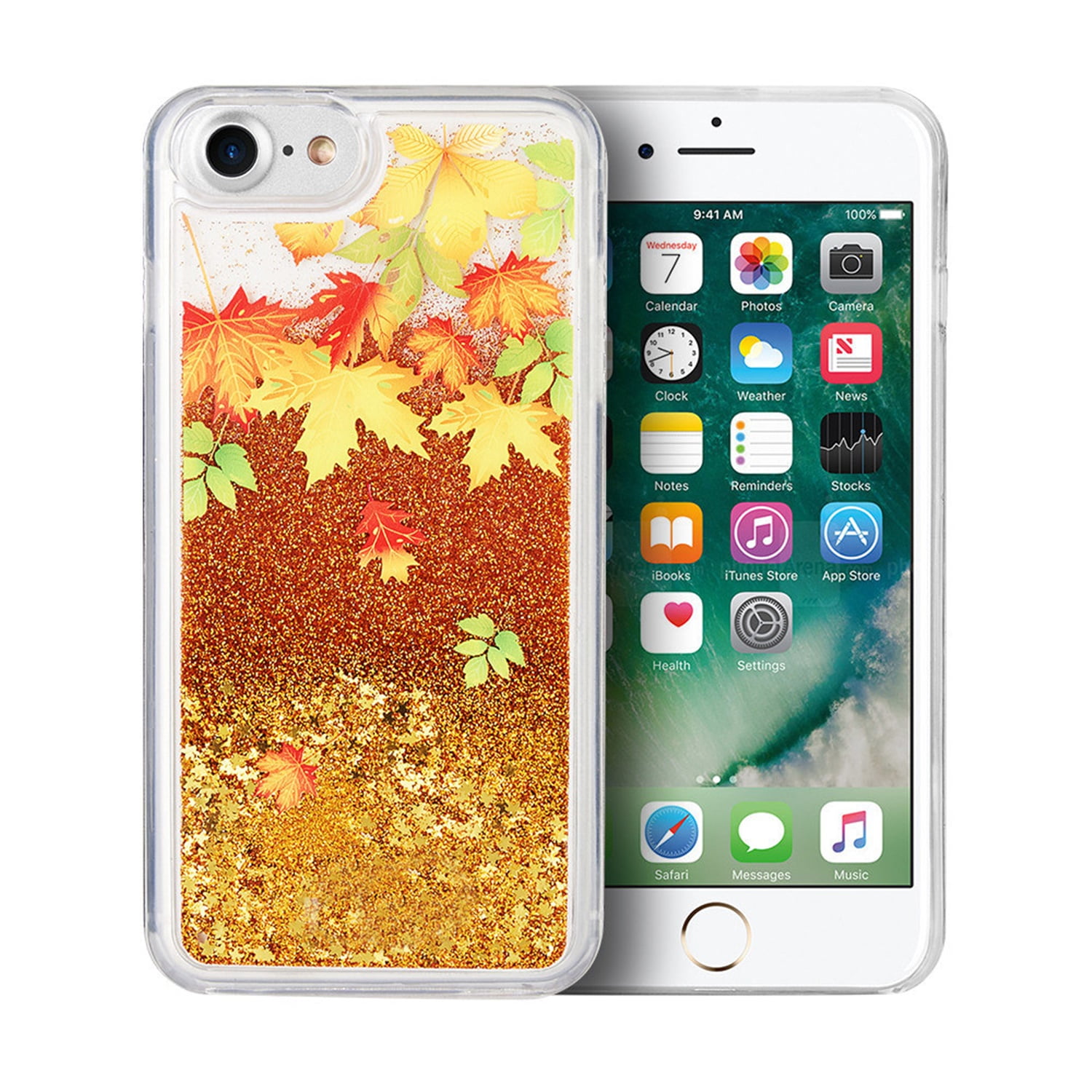 Beautiful Liquid Glitter Waterfall Cellphone Case for iPhone 8 Plus / 7 Plus