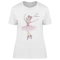 thumbnail image 1 of Beautiful Little Ballerina  T-Shirt Women -Image by Shutterstock, Female Large, 1 of 2