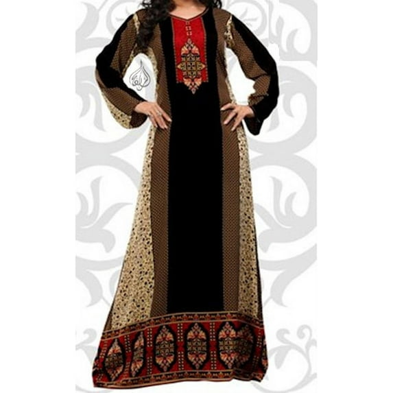 Beautiful Long Dress, Indian Caftan, Kaftan Dresses | Christmas | ARABESQUE | Bust Size 38"