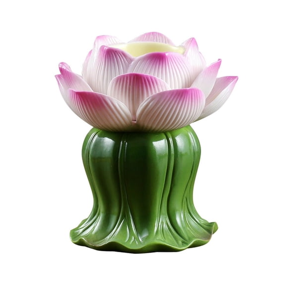 Beautiful Lotus Candlestick Ceramic Interior Decoration
