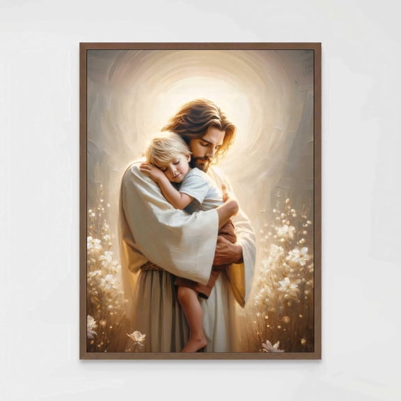 Beautiful Love Christian Art Jesus Hugging Boy Picture Of Jesus With Little Blonde Boy Bible Art Jesus With Children Jesus