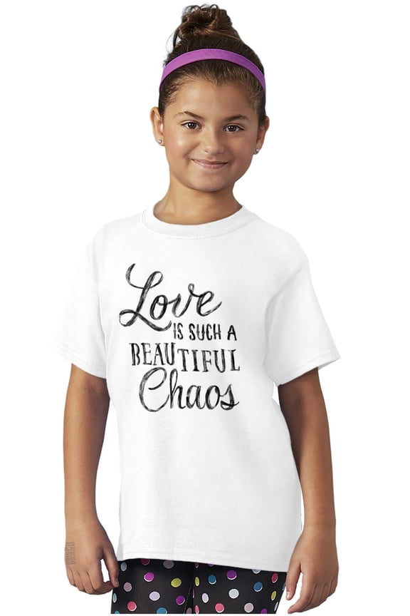 Beautiful Love Romance Poet Quote Girls Kids T Shirt Tees Teen Brisco Brands L