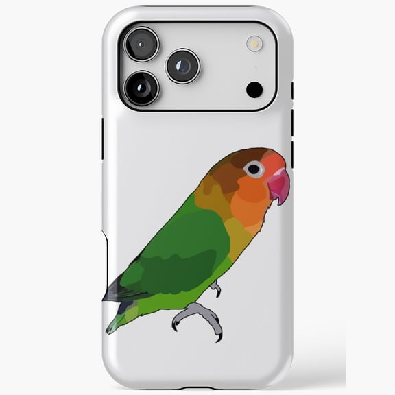 Beautiful Lovebird Parrot Couple Art iPhone Case 17 16 15 14 13 12 11 Pro Max up to size 5XL
