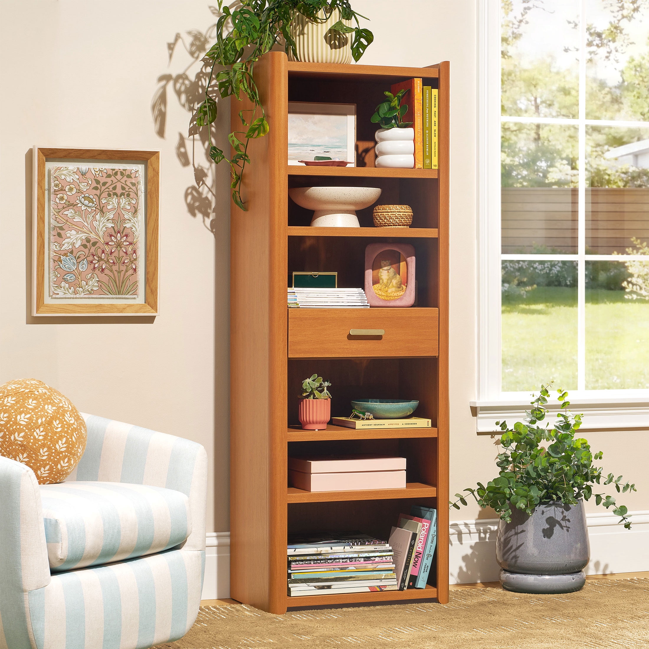 Beautiful Mae Bookcase by Drew Barrymore, Cherry