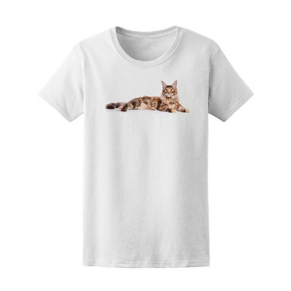 Beautiful Maine Coon Cat T-Shirt Women -Image by Shutterstock, Female XX-Large
