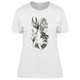 thumbnail image 1 of Beautiful Mermaid Sketch Design T-Shirt Women -Image by Shutterstock, Female 3X-Large, 1 of 2