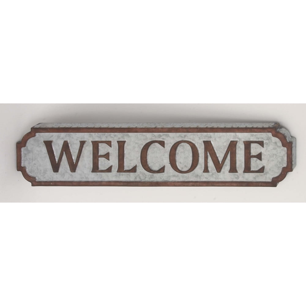 Beautiful Metal Welcome Wall Sign - Walmart.com