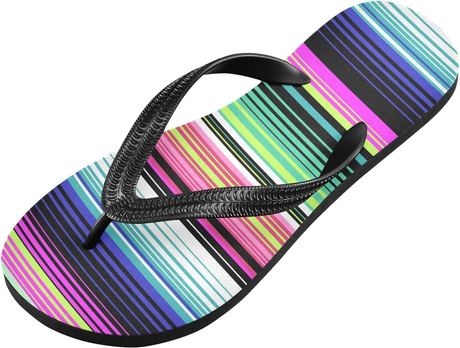 Beautiful Mexican Stripe Flip Flop Casual Non-slip Thong Sandals for ...