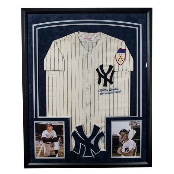 Beautiful Mickey Mantle "The Commerce Comet" Signed New York Yankees Jersey JSA