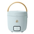 thumbnail image 1 of Beautiful 3-Cup Cooked, 1-Cup Uncooked Portable Rice and Soup Cooker with EverGood Ceramic Nonstick Coating, Hydrangea by Drew Barrymore, 1 of 13