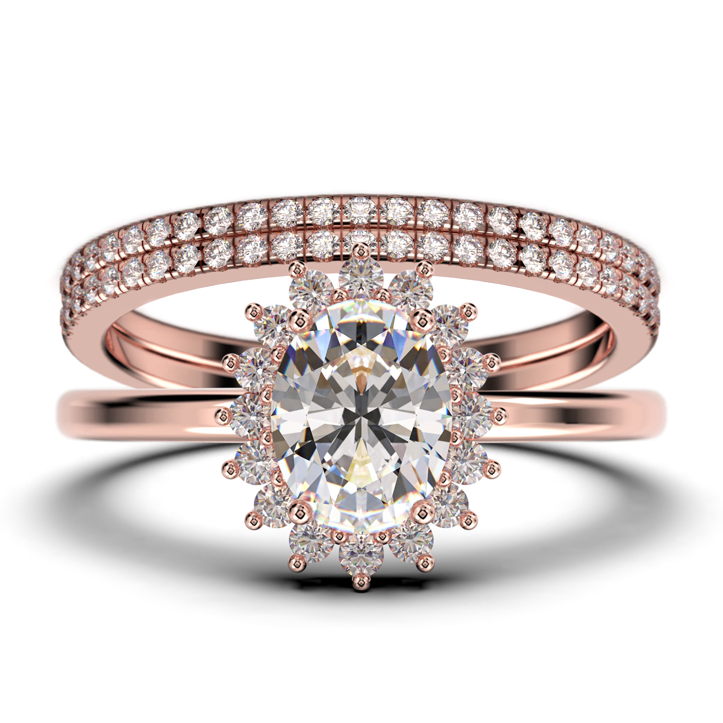 Beautiful Minimalist 2.50 Carat Oval Diamond Moissanite Engagement Ring ...