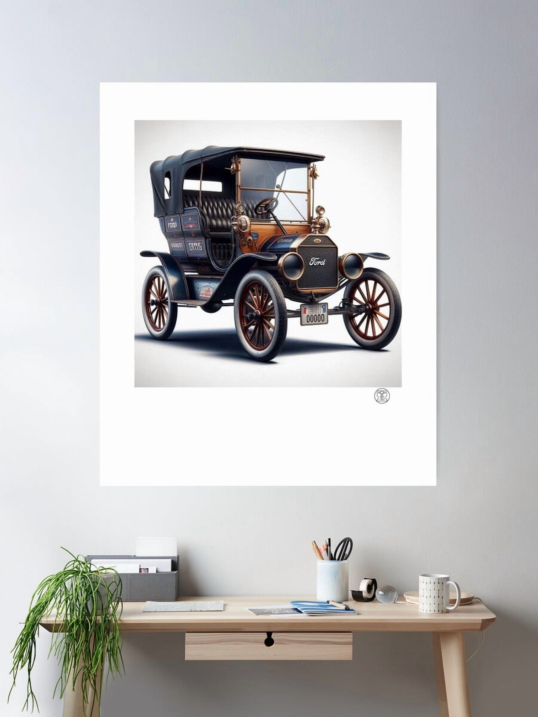 Beautiful Model T Car (1906) Poster Wall Art Modern Wall Decor For ...