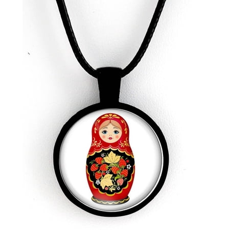 Beautiful Modern Russian Matryoshka Necklace