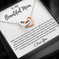 thumbnail image 1 of To My Beautiful Mom Birthday Mother'S Day Special Necklace, A Meaningful Necklace Perfect For Anniversaries Birthdays Valentine V2022, Multi Interlocking Heart Necklace, 1 of 3