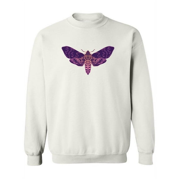 Beautiful Moth Sweatshirt Women -Image by Shutterstock, Female 4X-Large