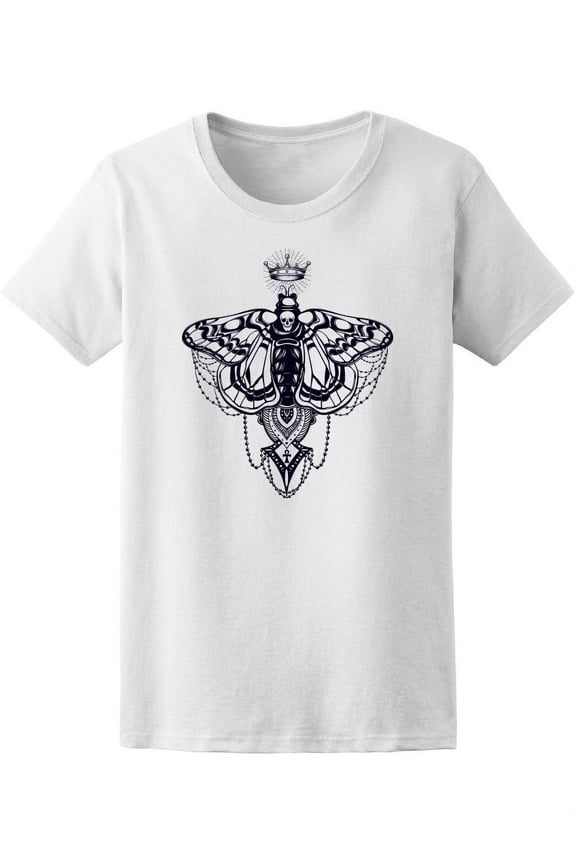 Beautiful Moth With Crown  Tee Women's -Image by Shutterstock