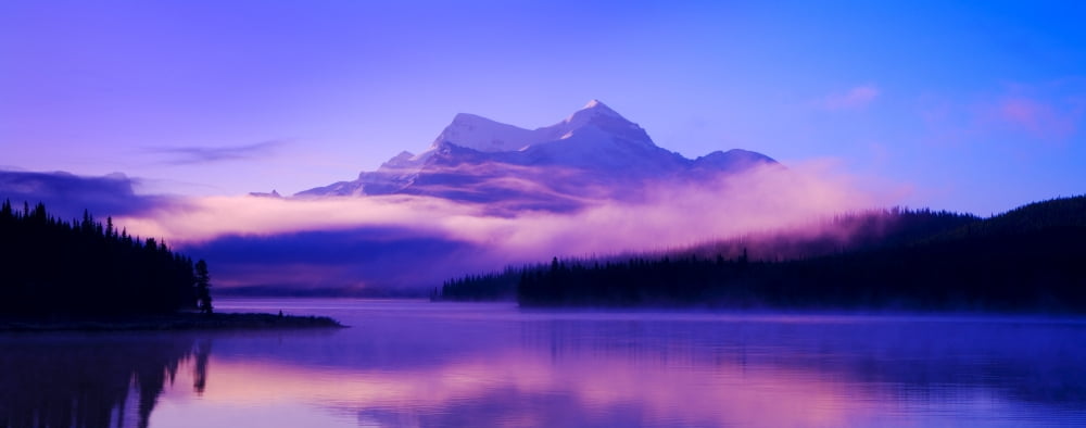 Beautiful Mountain Scenery Canvas Art - Corey Hochachka Design Pics (36 x 14)