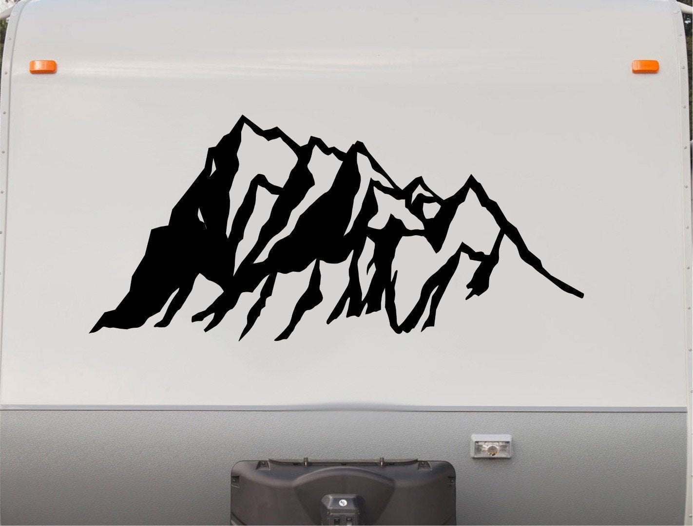 Beautiful Mountains Decal RV Camper Motor Home Sticker Mountain Scene ...