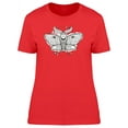 thumbnail image 1 of Beautiful Mystical Moth Sketch T-Shirt Women -Image by Shutterstock, Female Medium, 1 of 2