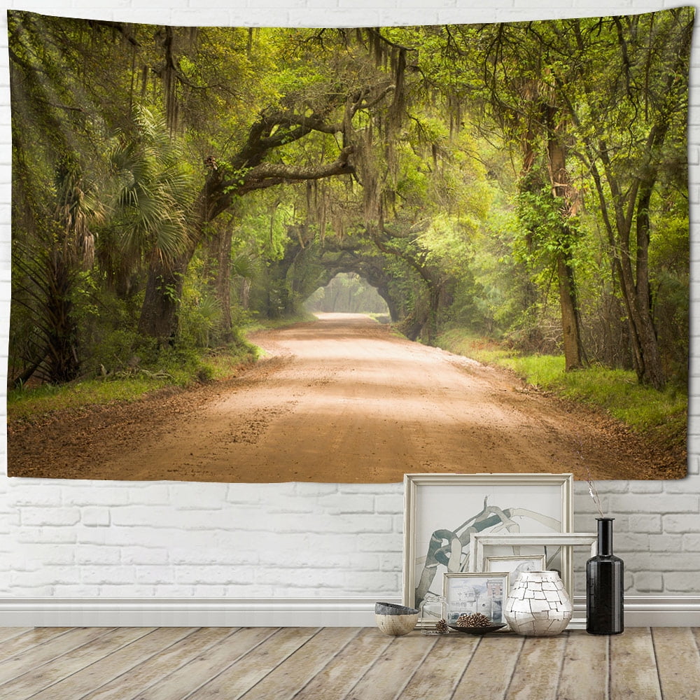 Beautiful Natural Forest Print Large Wall Tapestry Cheap Hippie Wall