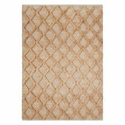 Beautiful Natural Jute Trellis Diamond Indoor Area Rug by Drew Barrymore, 5' x 7'