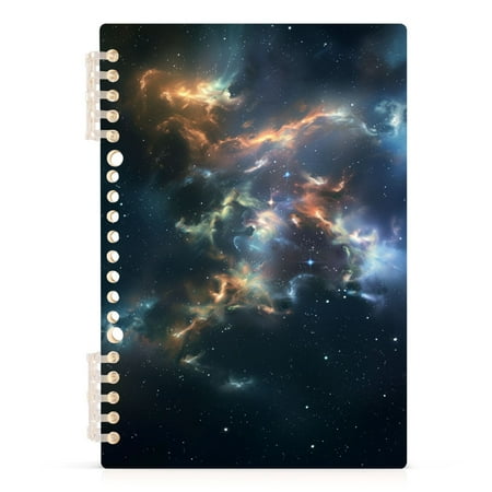 Beautiful Nebulae Notebooks 1-subject Journal 60 Sheets A5 College Ruled Paper Detachable Ring 8.3"x5.7"