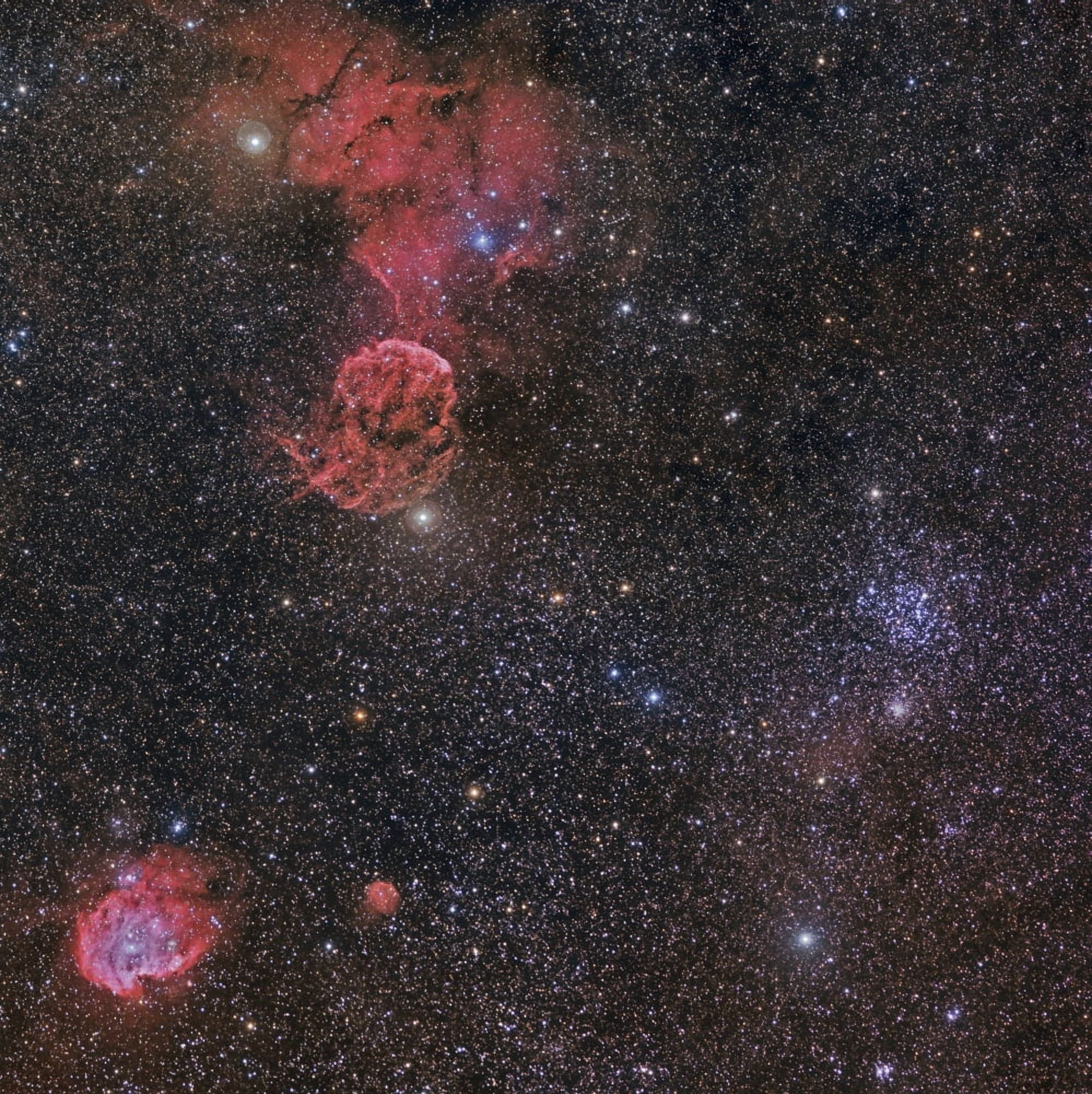 Beautiful Nebulae in Gemini Constellation Canvas Art - John DavisStocktrek Images (28 x 28)
