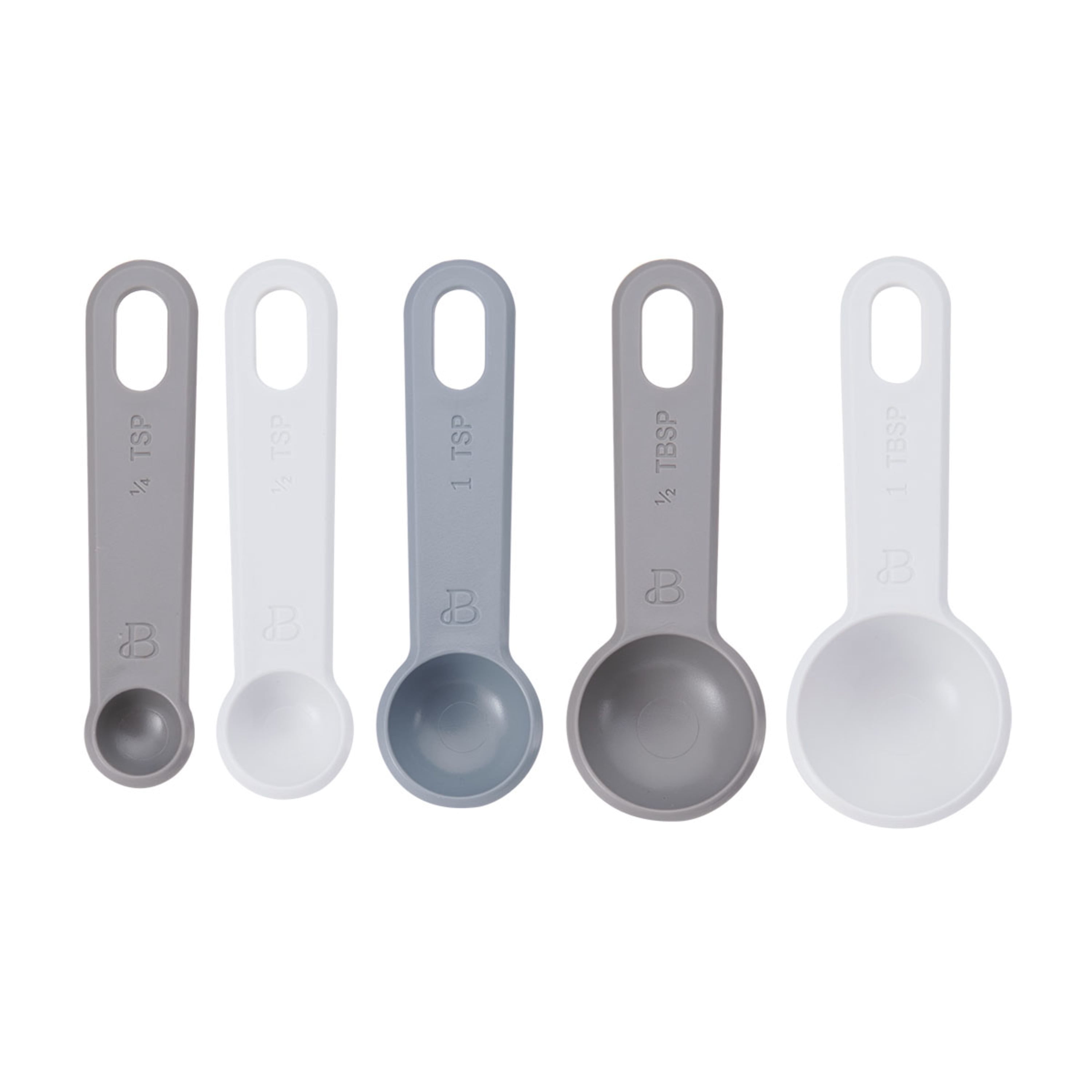 Beautiful Nesting Measuring Spoons with Ring in Assorted Colors by Drew  Barrymore 