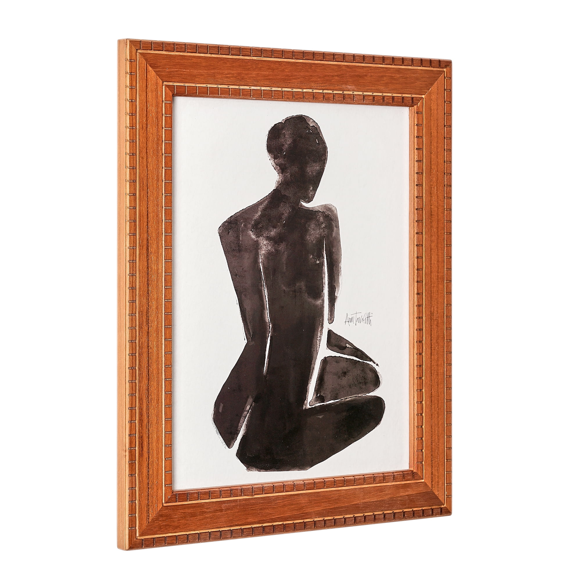 Beautiful Neutral Nudes Wood Framed Wall Art by Drew Barrymore 11" X 14"